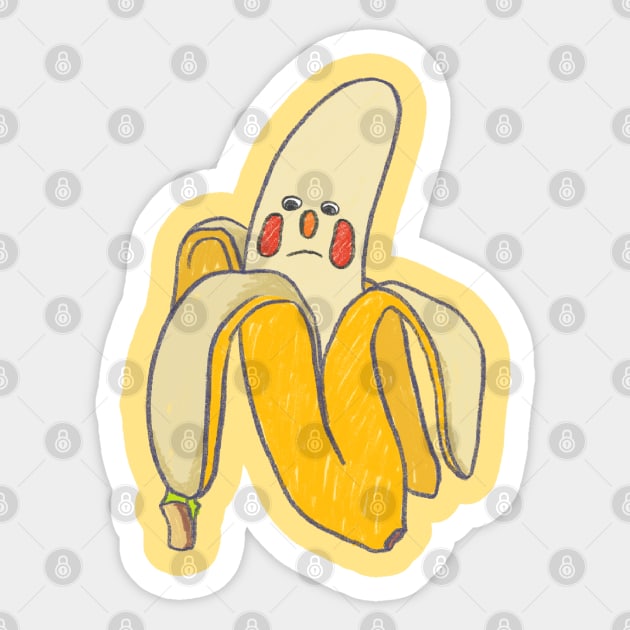 Sad Banana Boi Sticker by Chubbit